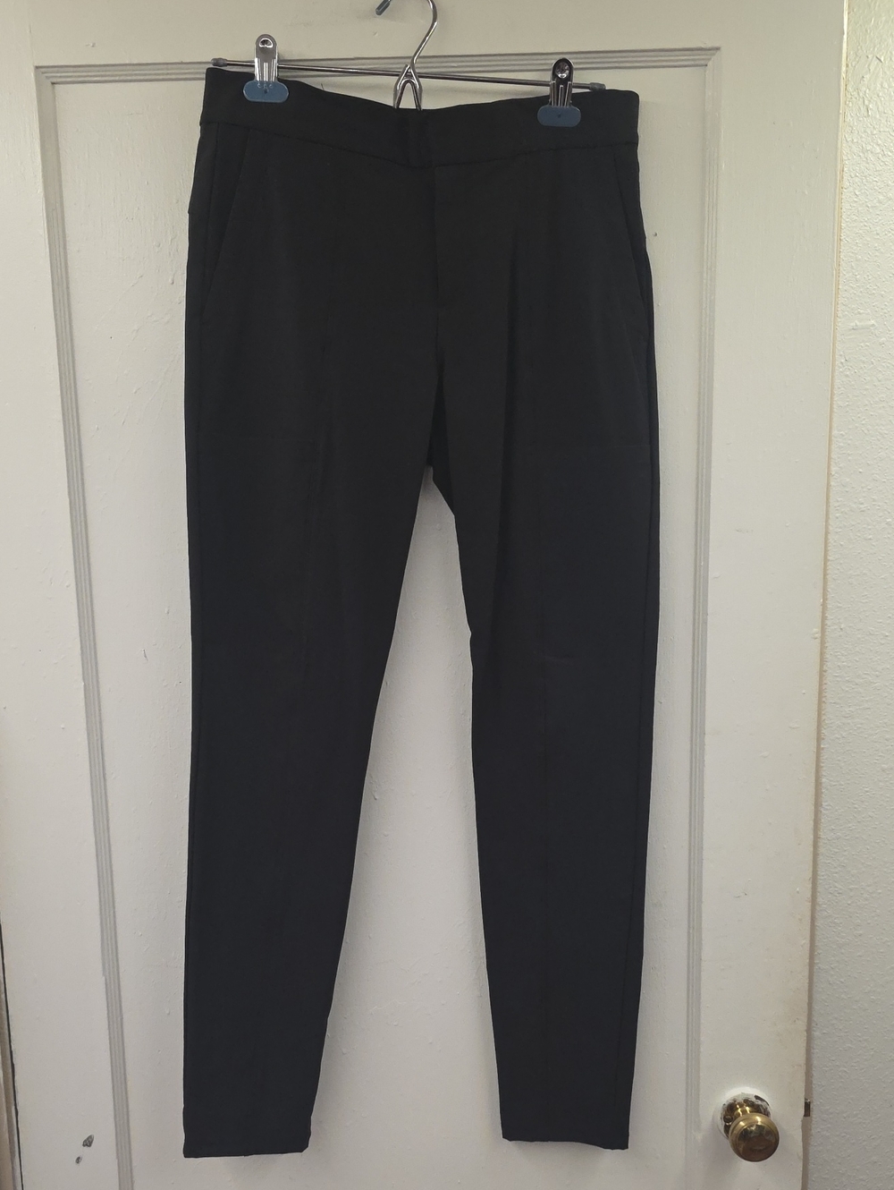 Athleta Wander Stash Skinny Pants Black Size 6 Stretch Travel Commuter